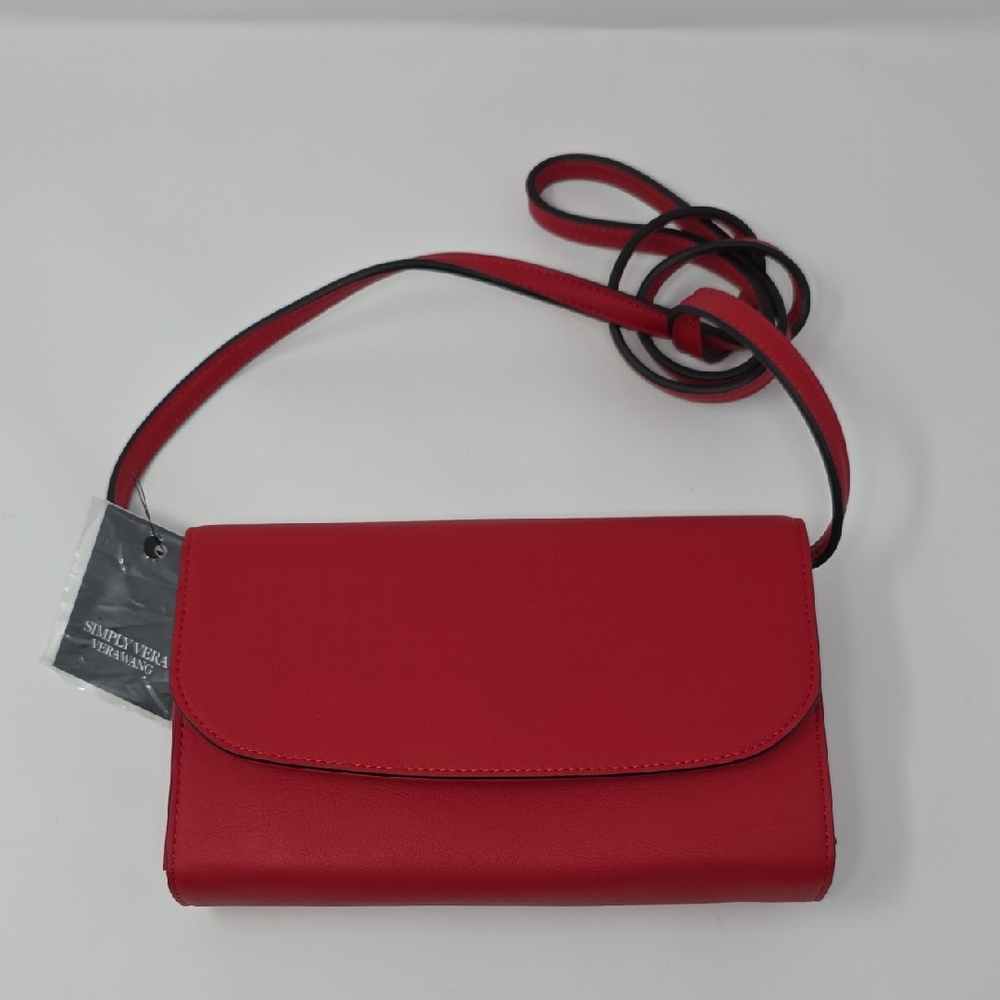 Simply Vera Vera Wang Red Mini Crossbody Wallet Bag NWT